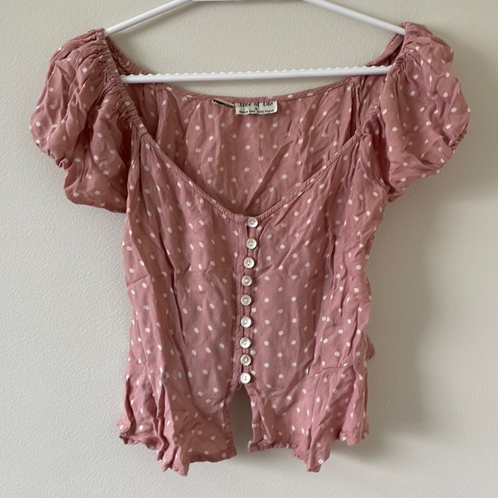 pale pink crop top